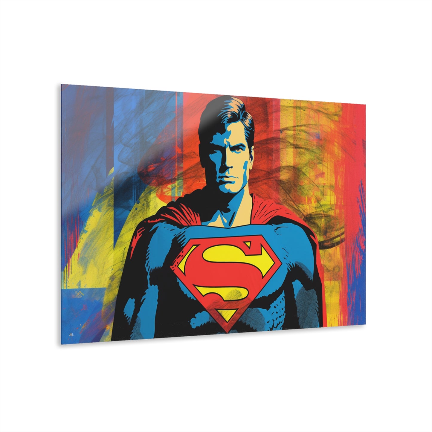 Retro Superman, Pop culture, Fan concept Style, Acrylic Wall Art