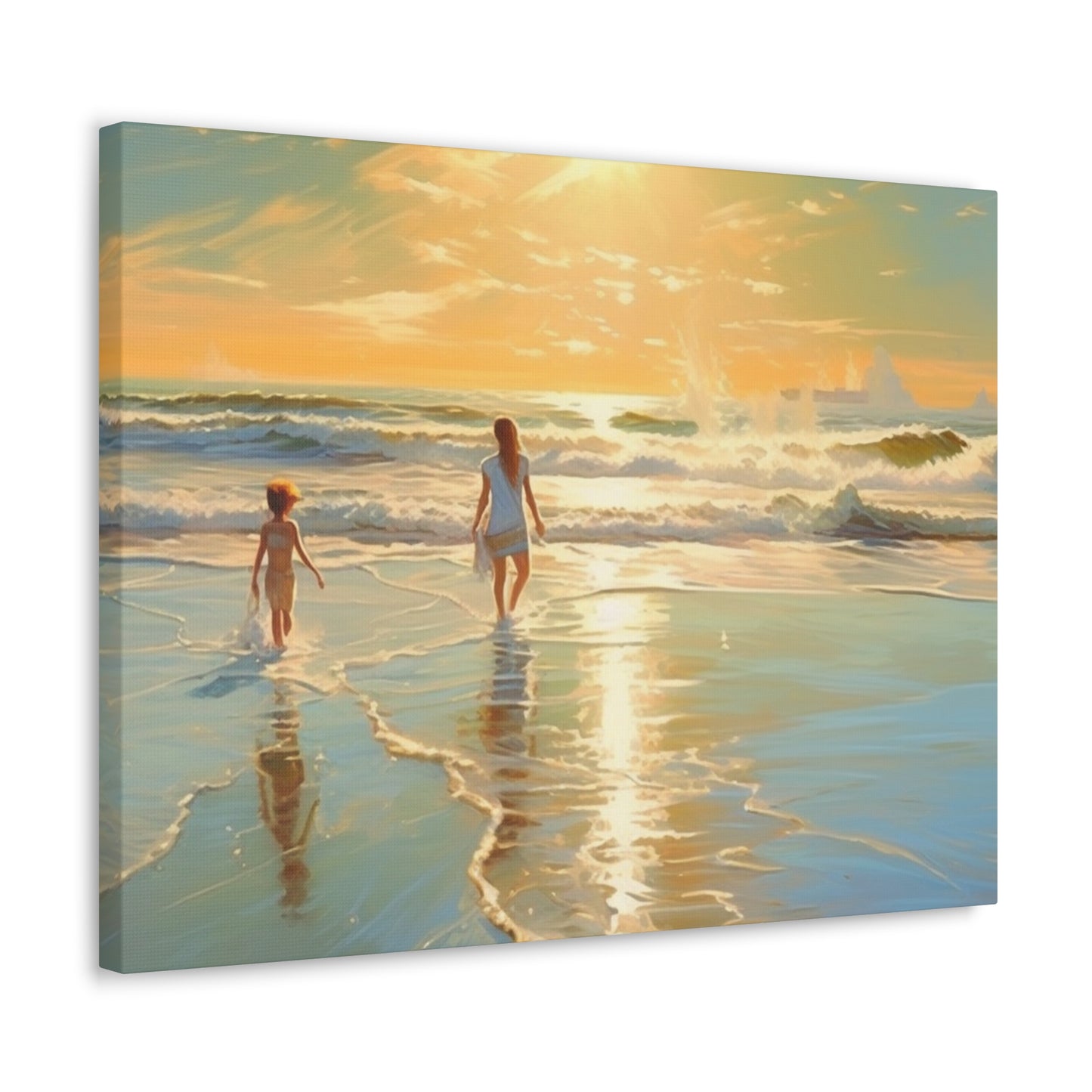 Sunset Walk Canvas Art