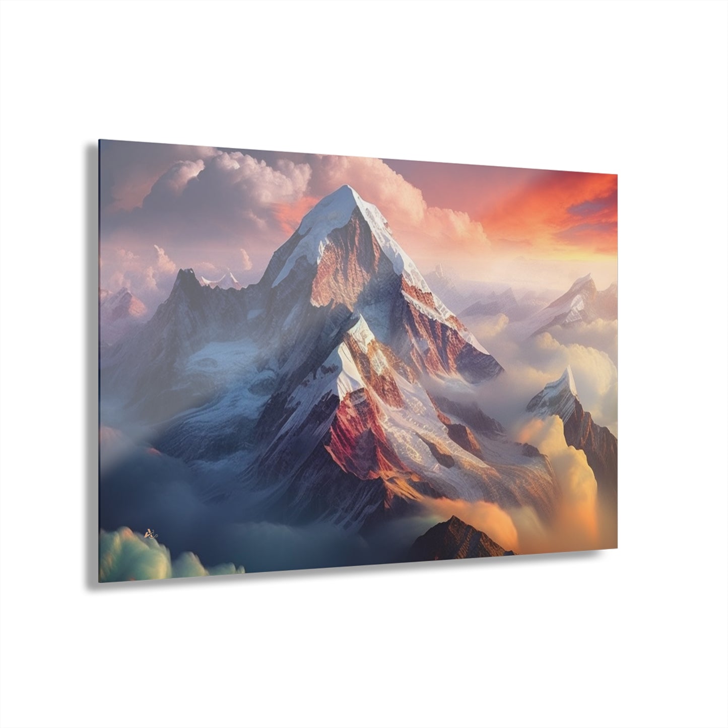 Mountain Paradise, Landscape Concept Style, Acrylic Wall Art