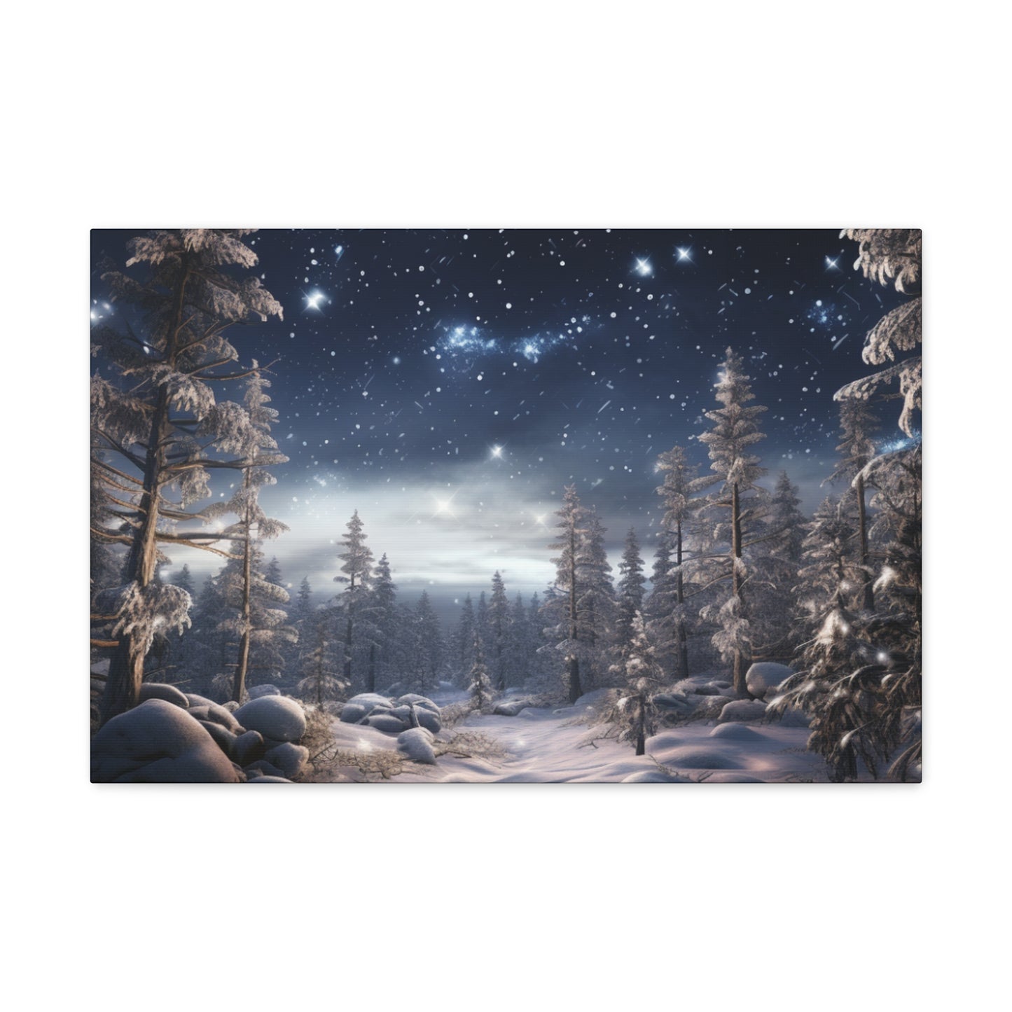 Celestial Snow Canvas Art