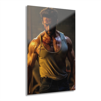 Logan, Hugh Jackman, Wolverine, Marvel Concept Style, Acrylic Wall Art