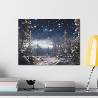 Celestial Snow Canvas Art