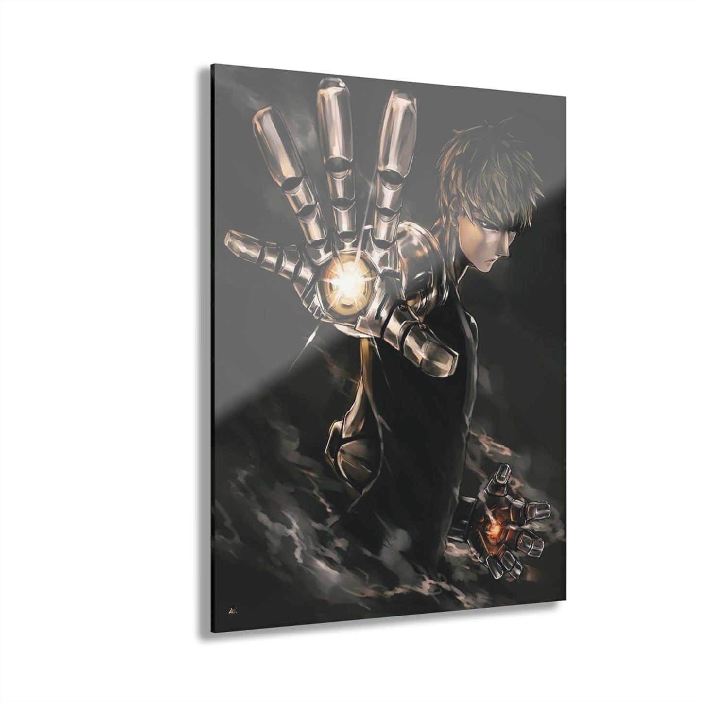 Genos Unleashed, One Punch Man, No Background, Fan Concept Style, Acrylic Wall Art