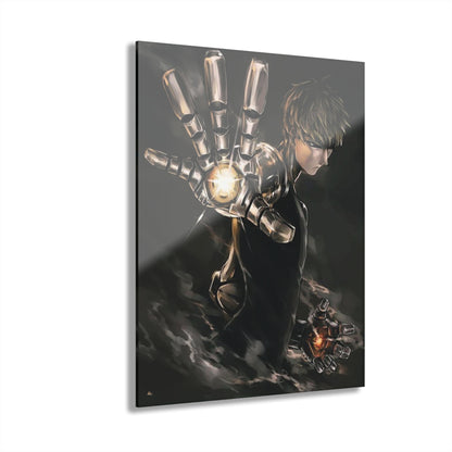 Genos Unleashed, One Punch Man, No Background, Fan Concept Style, Acrylic Wall Art