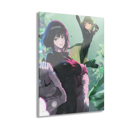 The Esper Sisters, Fubuki and Tatsumaki, One Punch Man, Pop Culture Fan Concept Style, Acrylic Wall Art