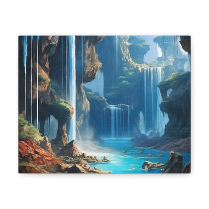 Waterfall Oasis Canvas Art