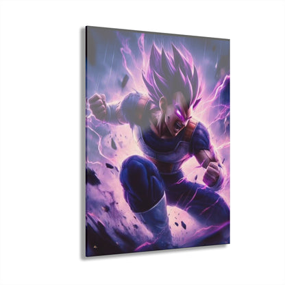 Vegeta god of destruction, dragon ball fan, concept style, acrylic wall art