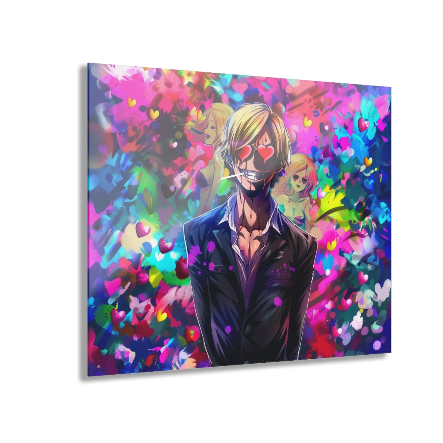 Lovestruck Sanji, One Piece Concept Style, Acrylic Wall Art