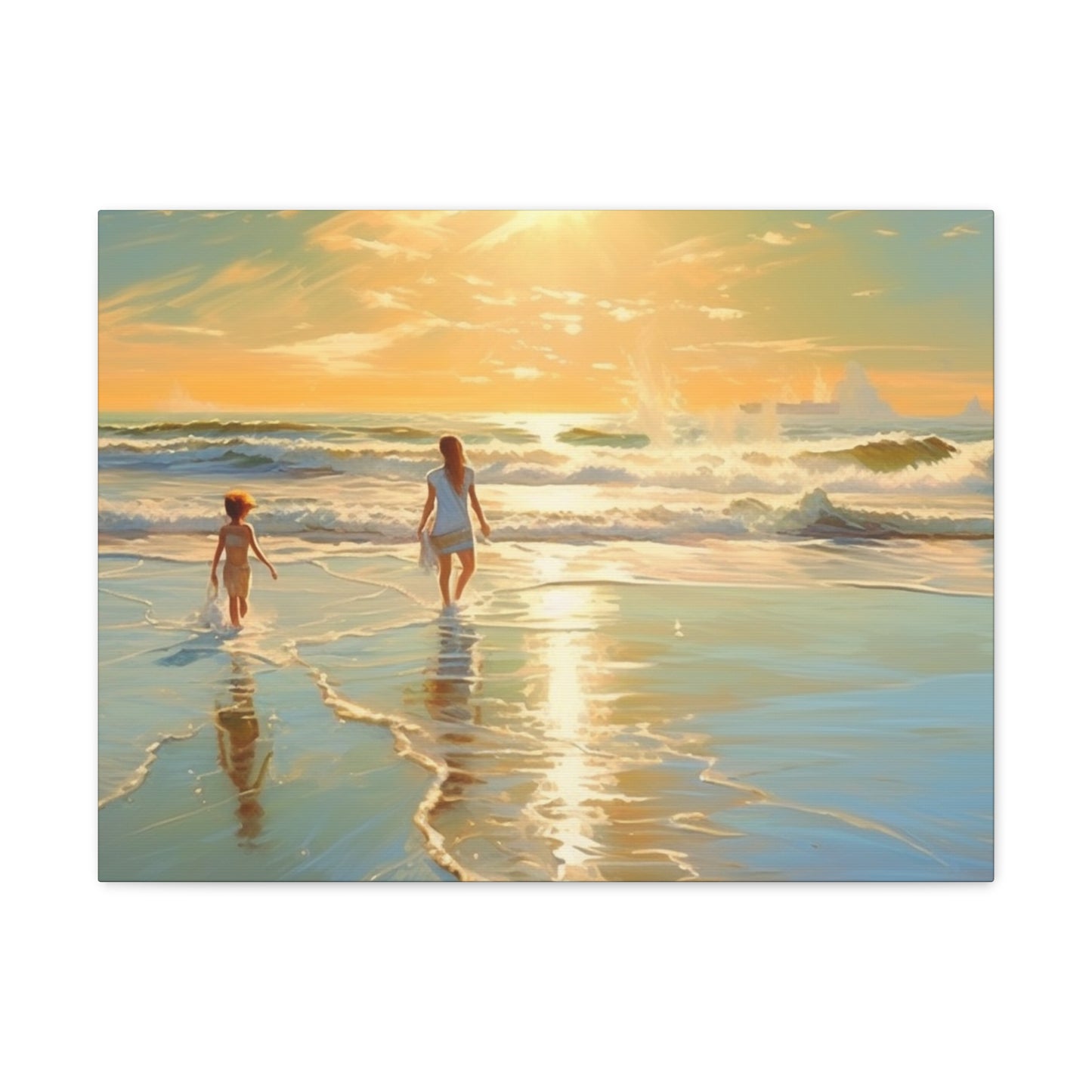 Sunset Walk Canvas Art