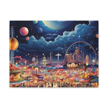 Space Carnival Canvas Art