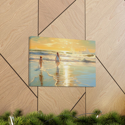 Sunset Walk Canvas Art