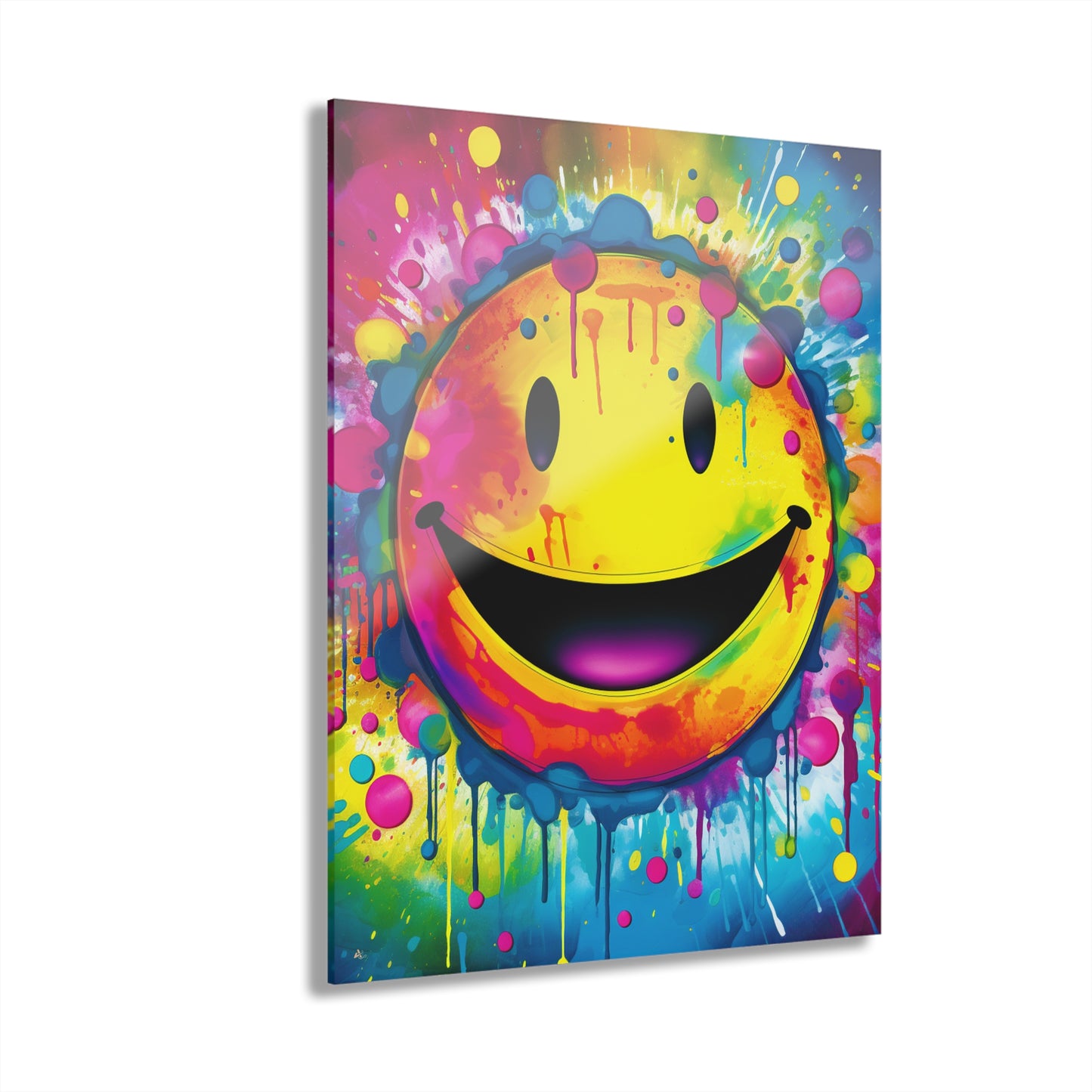 Just Smile, Color Splash, Concept Style, Acrylic Wall Art