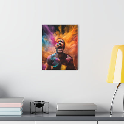 Happiness, Colorsplash Concept, human emotion, Acrylic Wall Art