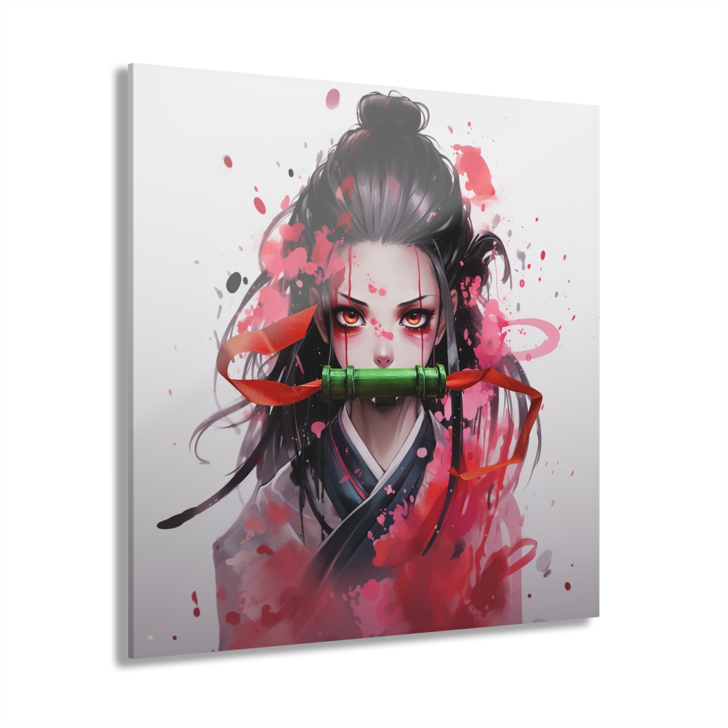 Nezuko, Anime, Demon Slayer, Color Splash, Concept, Style, Acrylic Wall Art