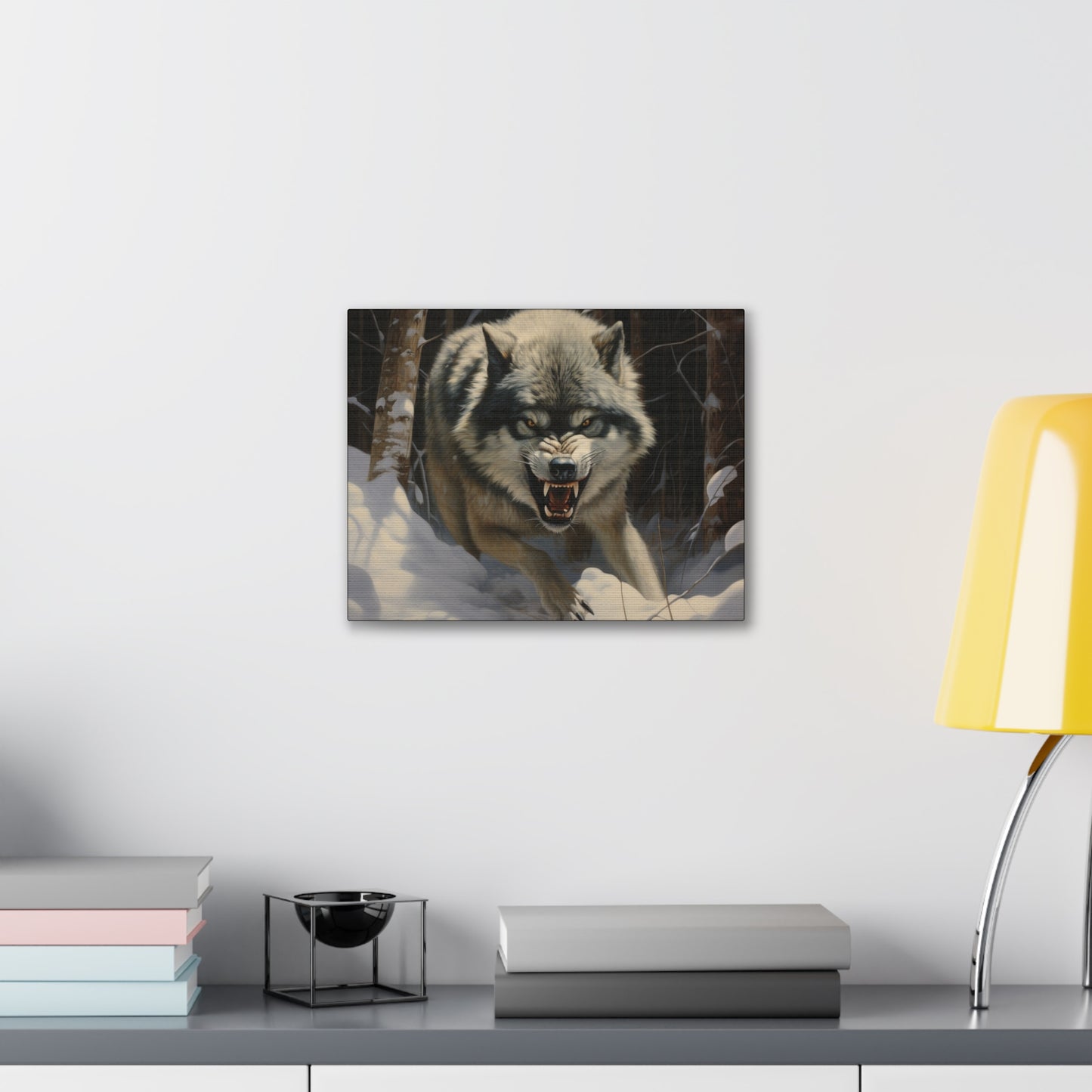 Feral Wolf Canvas Art