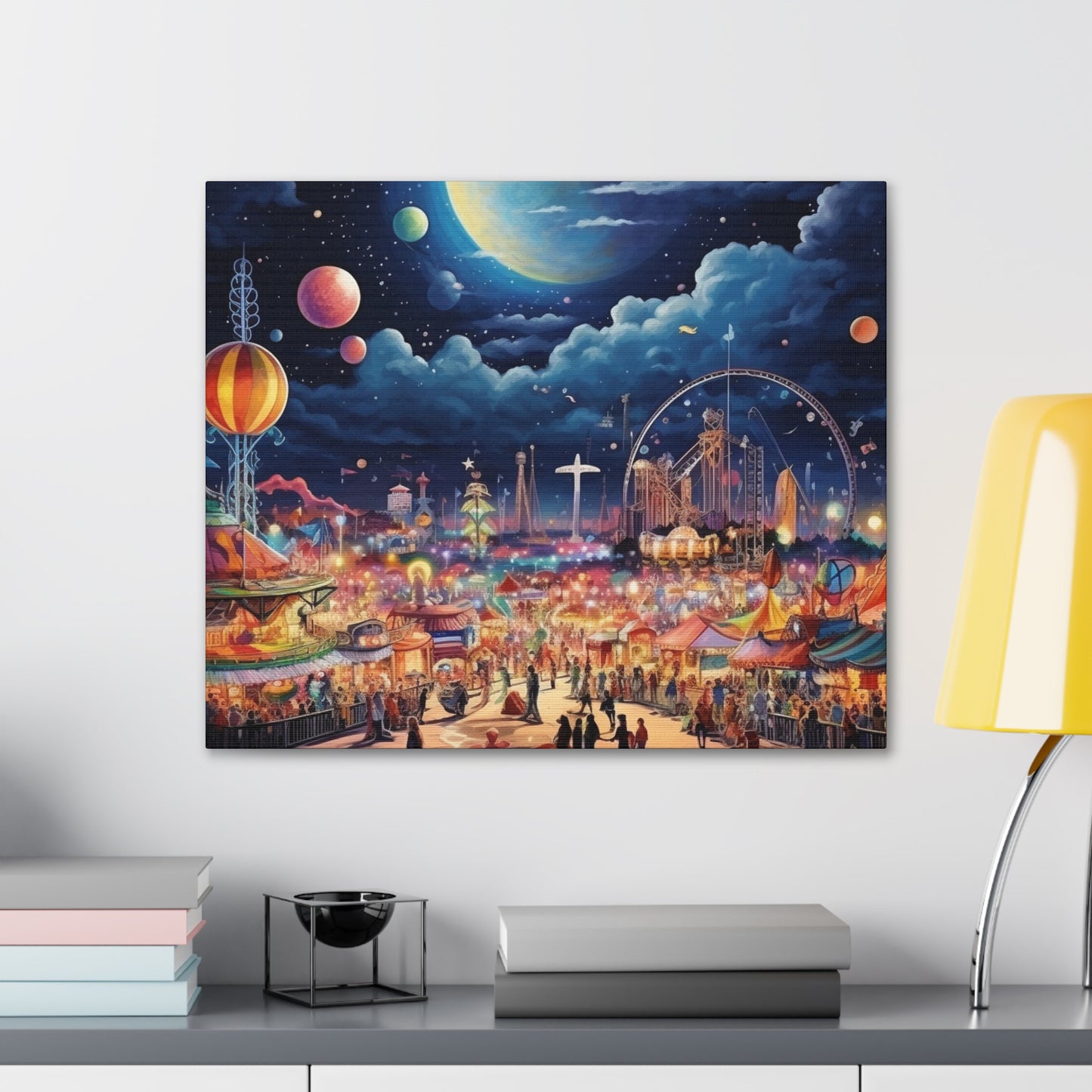 Space Carnival Canvas Art