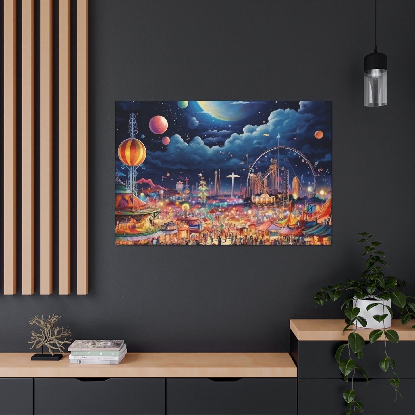 Space Carnival Canvas Art