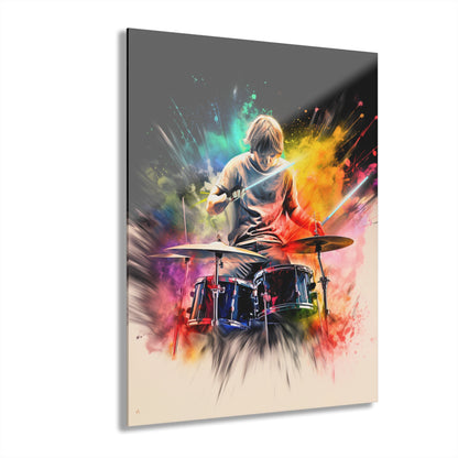 Luke SkyDrummer, Pop Culture, Concept Style Color splash, Acrylic Wall Art