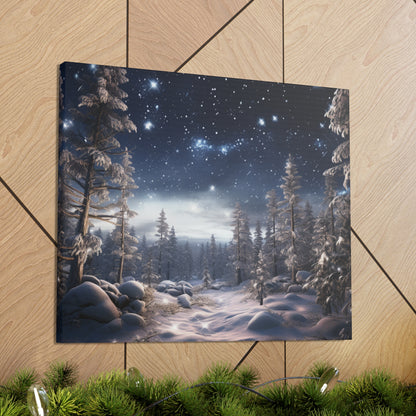 Celestial Snow Canvas Art