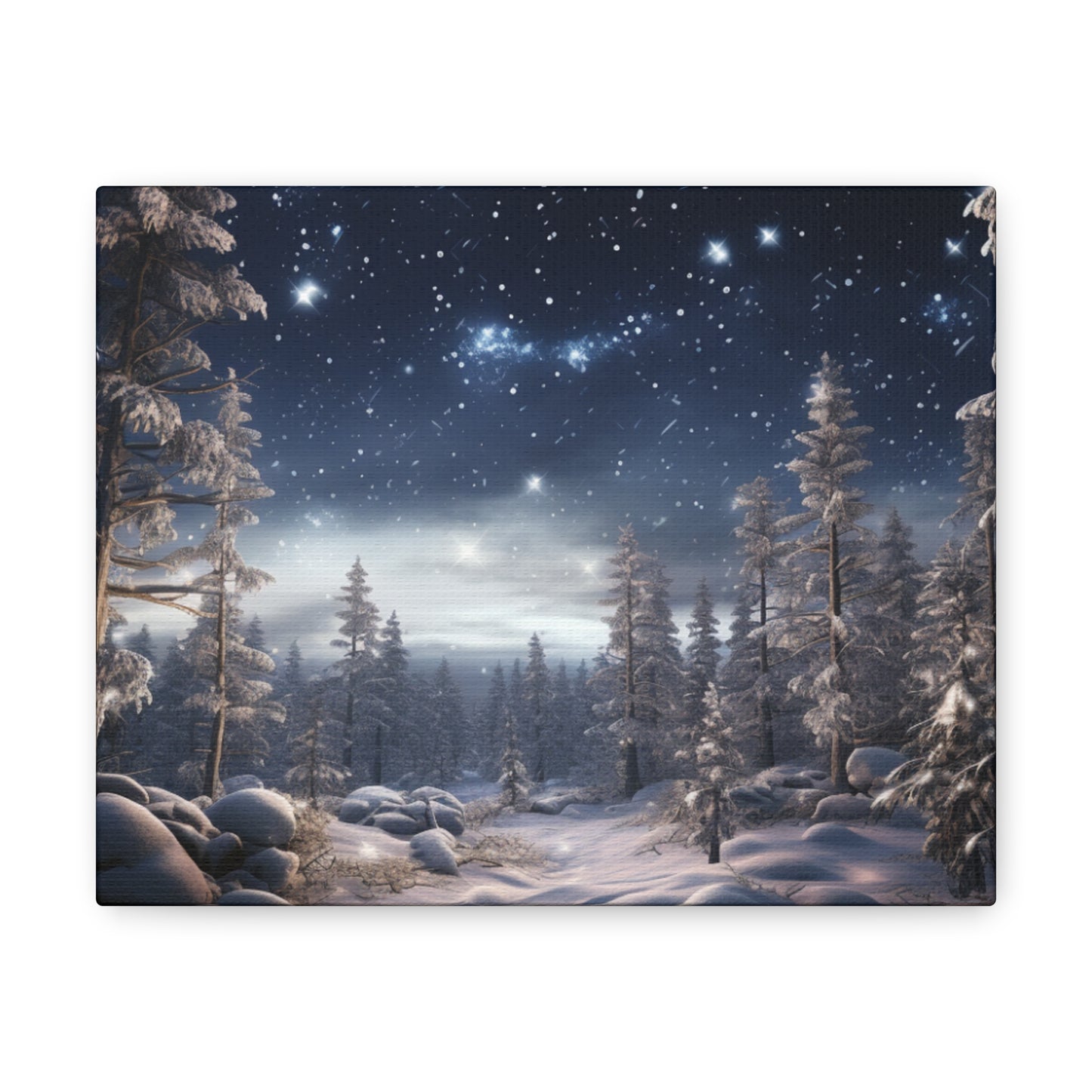 Celestial Snow Canvas Art