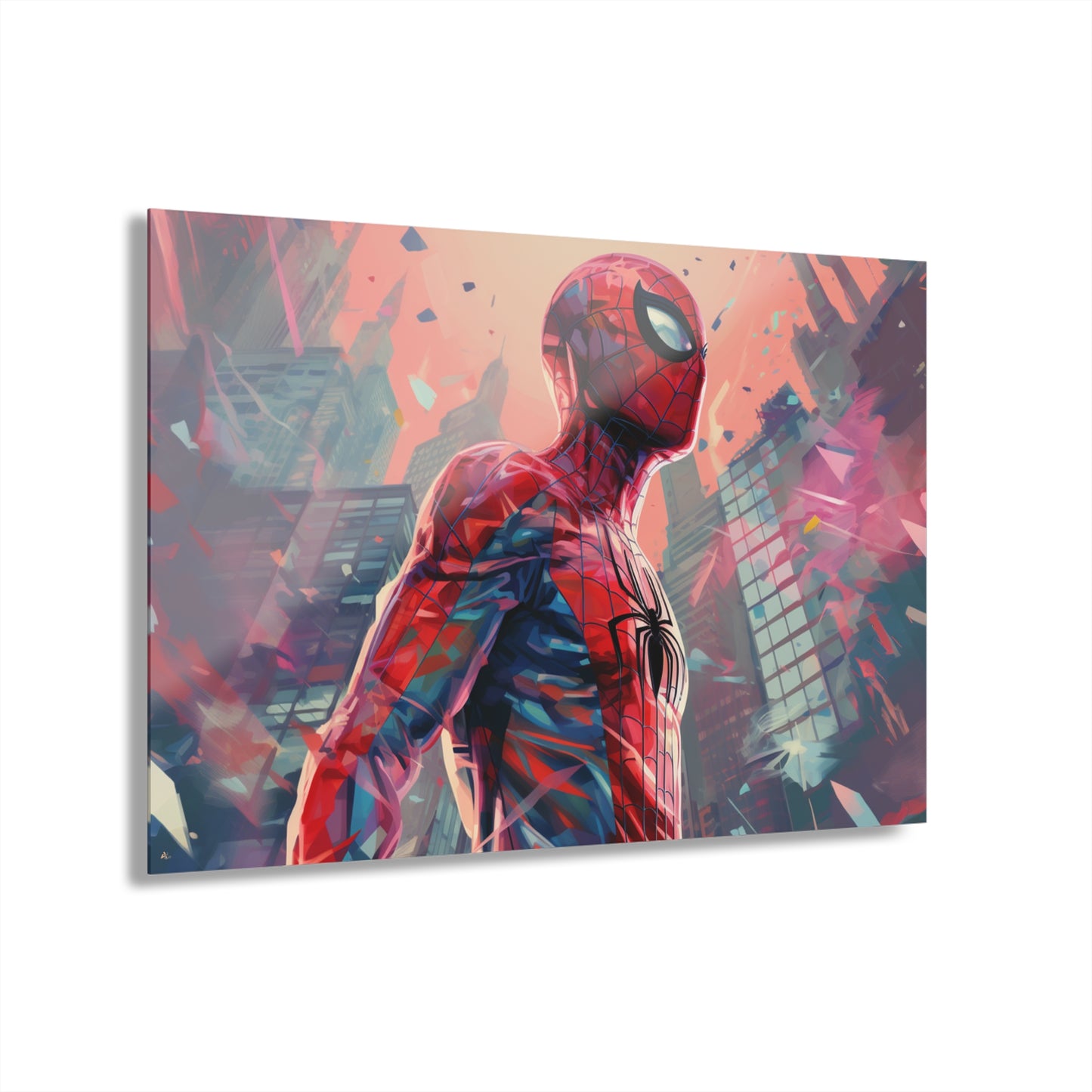 Spidey, Marvel Color Splash, Concept Style, Acrylic Wall Art