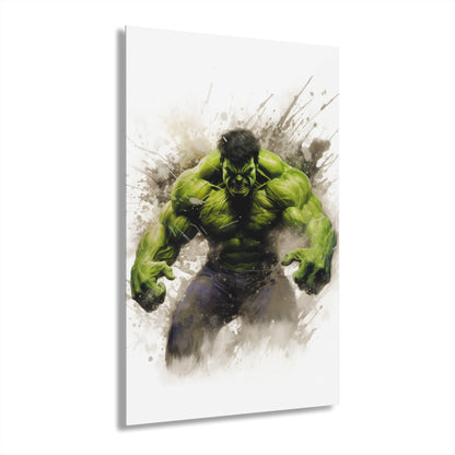 Incredible, Hulk, Bruce Banner, Marvel Color Splash, Concept, Style, Acrylic Wall Art