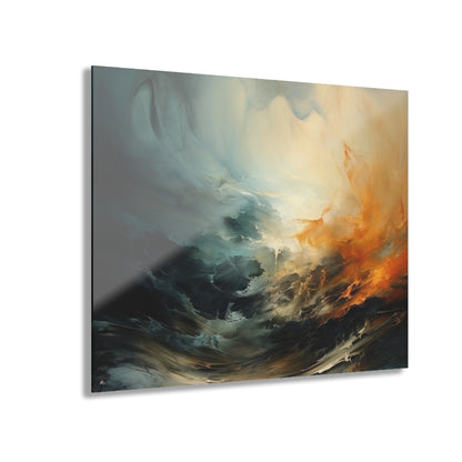 Fire Storm, Concept Style, Abstract, Acrylic Wall Art