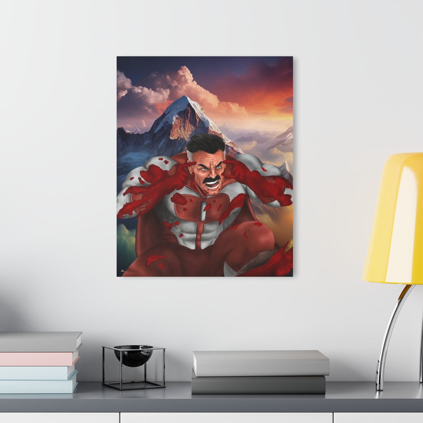 Think Mark, Think, Omni Man, Invincible, Fan Concept Style, Acrylic Wall Art