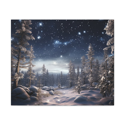 Celestial Snow Canvas Art