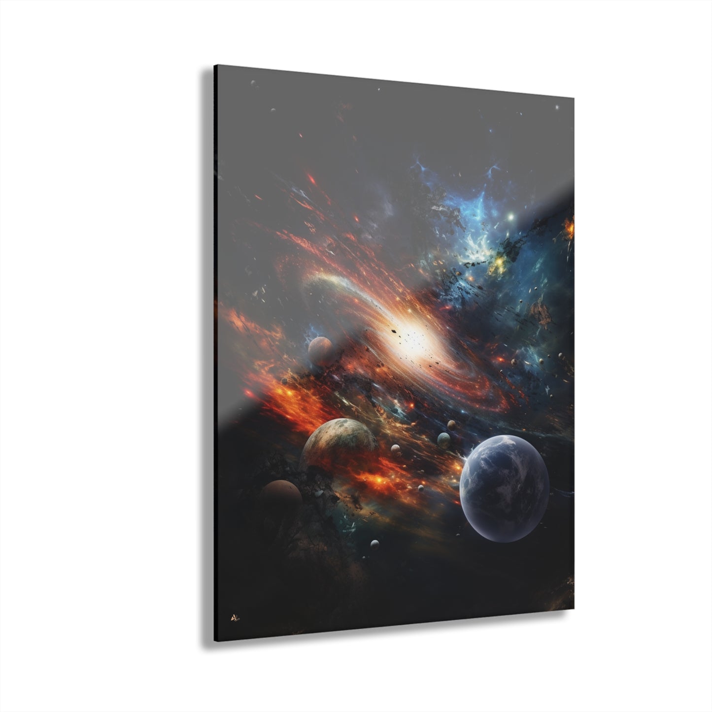 Galactic Whirlpool, Space Concept Style, Acrylic Wall Art