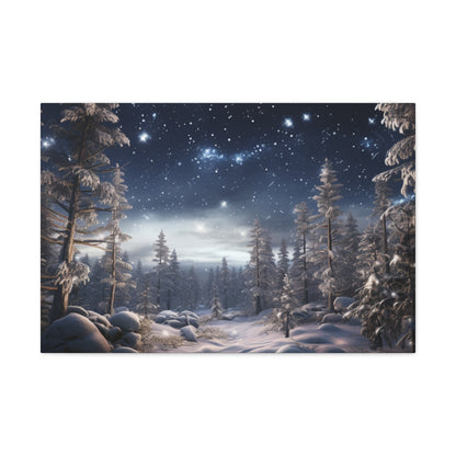 Celestial Snow Canvas Art