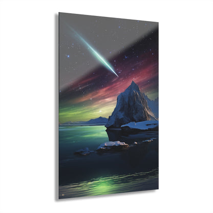 Guiding Light, Space, Landscape Concept Style, Acrylic Wall Art