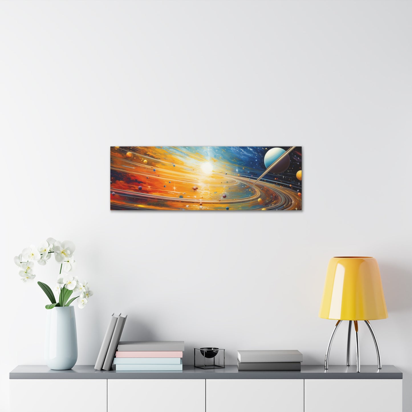 Arklo Art, Multiverse, galaxy, planets, sun, stars, Canvas Gallery Wraps