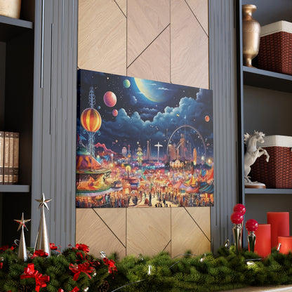 Space Carnival Canvas Art